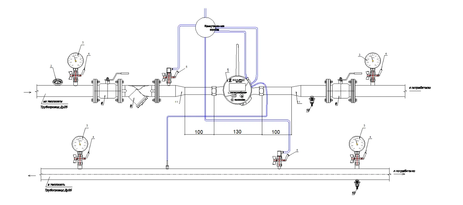 Монтажная схема СТК МАРС NEO-20 О