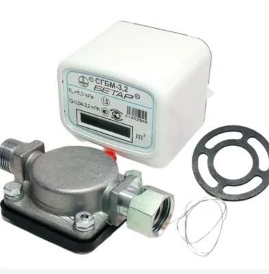 Счетчик газа БЕТАР СГБМ 3.2 м3 гайка штуцер