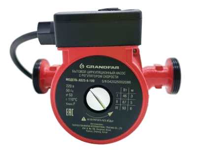 Насос циркуляционный Grandfar 25/6 180  Насосы от магазина счетчики-юг