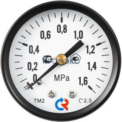 ТМ-310Р.00(0-400кгс/см2)M12x1,5.2,5МАНОМЕТР общетехнический 63мм, Тип - ТМ-310Р, радиальное присое