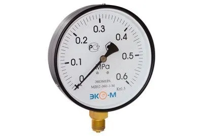 Манометр Экомера МД02-160мм 0..0,6МПа М20*1,5