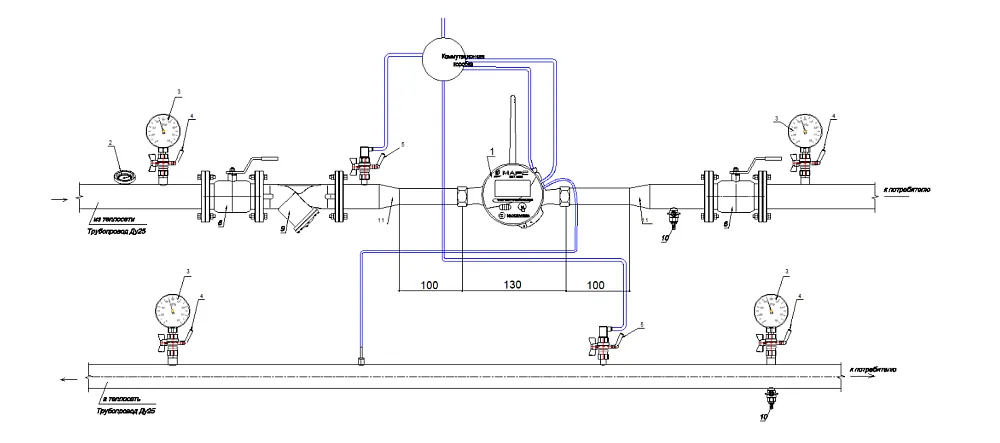 Монтажная схема СТК МАРС NEO-20 О