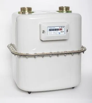 Газовый счетчик объемный диафрагменный коммунальный СГДК-10 левый ТК