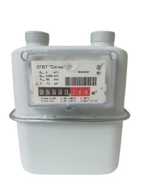 Счетчик газа с термокомпенсатором СГБТ "Сигма" G4-110-H5-30 (Левый) Ду G1 1\4 Сигнал