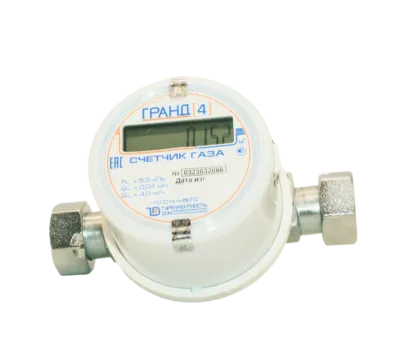 Счетчик газа ГРАНД 4 3\4  Б\К 130 мм Счетчик газа ГРАНД 4 3\4  Б\К 130 мм