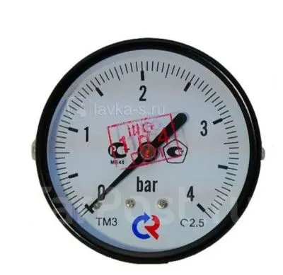 ТМ-310Т.00(0-0,4MPa)M12x1,5.2,5МАНОМЕТР общетехнический 63мм, Тип - ТМ-310Т, осевое присоединение.