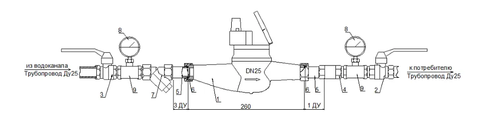 Монтажная схема ВСКМ 90-25 ДГ