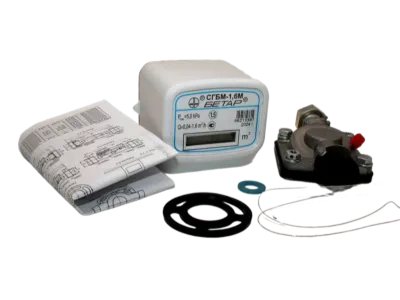 Счетчик газа БЕТАР СГБМ 1.6 м3 гайка штуцер