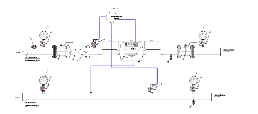 Монтажная схема СТК МАРС NEO-20 У
