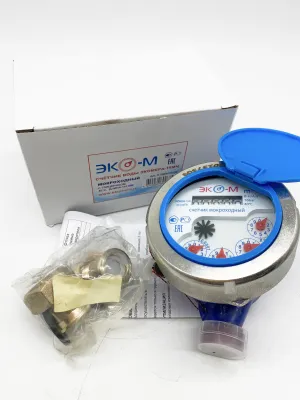 Счетчики воды мокроход Экомера 15 МЧ с глицерином 110 мм чугун