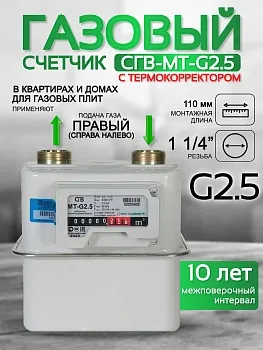 Счетчик газа СГВ-МТ-G2,5 RL