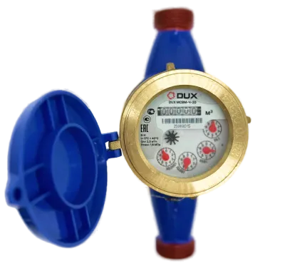 Счетчик воды мокроходный многоструйный DUX МСВМ-Ч-20-190 (чугун), класс А/В + КМЧ без ОК